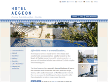 Tablet Screenshot of aegeonhotel.com